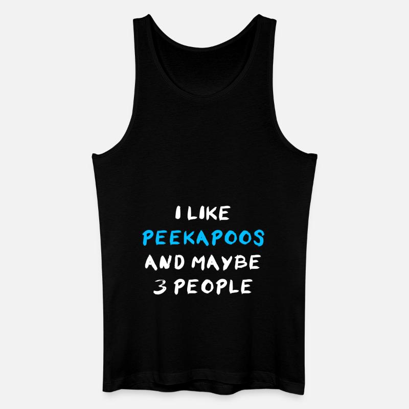 Peekapoo - Männer Bio Tank Top - Schwarz