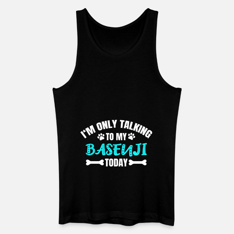 Basenji - Männer Bio Tank Top - Schwarz