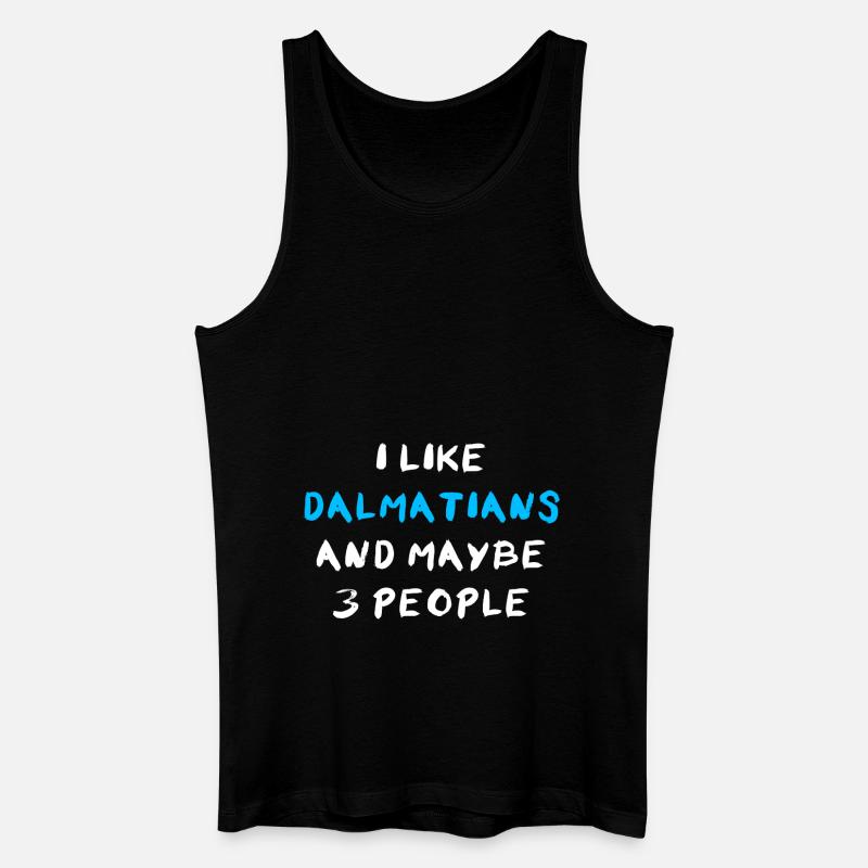 Dalmatian Dalmatiner - Männer Bio Tank Top - Schwarz