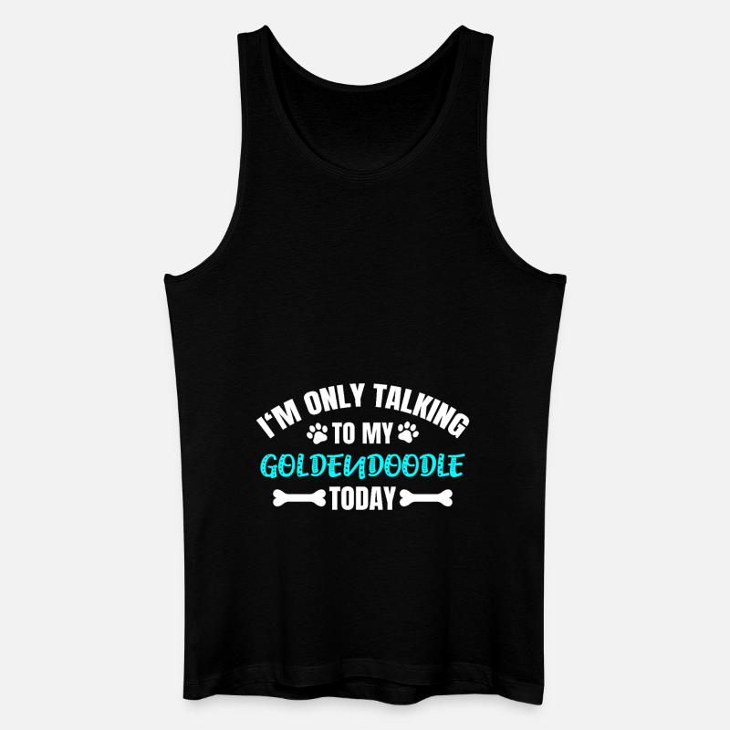 Goldendoodle - Männer Bio Tank Top - Schwarz