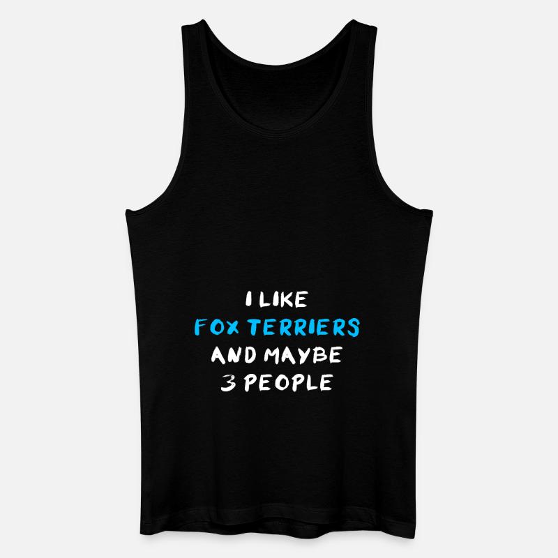 Fox Terrier Foxterrier - Men’s Organic Tank Top - black
