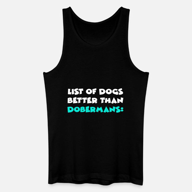 Doberman Dobermann - Débardeur bio Homme - noir
