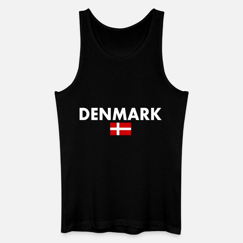 Dänemark - Männer Bio Tank Top - Schwarz