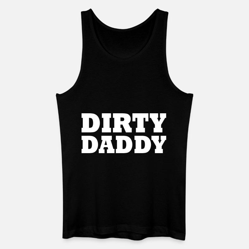 Dirty daddy - Männer Bio Tank Top - Schwarz