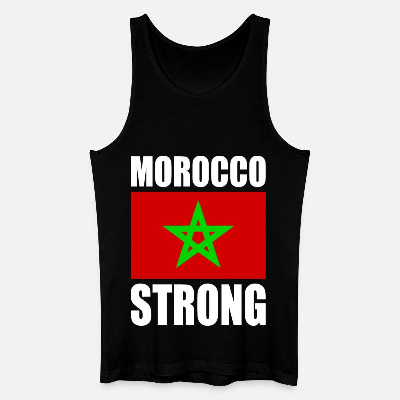 Marokko - Männer Bio Tank Top - Schwarz