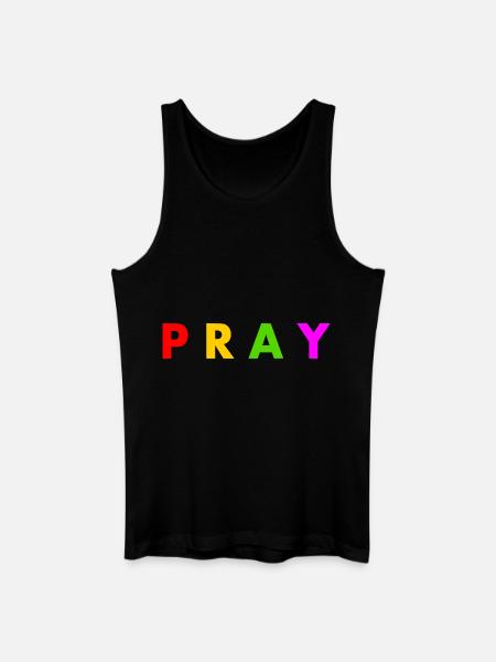 Pray - Men’s Organic Tank Top - black