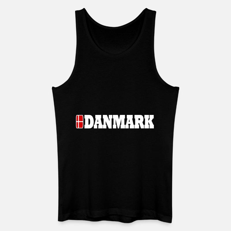 Dänemark - Männer Bio Tank Top - Schwarz
