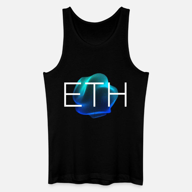 ETH Blockchain Kryptowährung - Männer Bio Tank Top - Schwarz