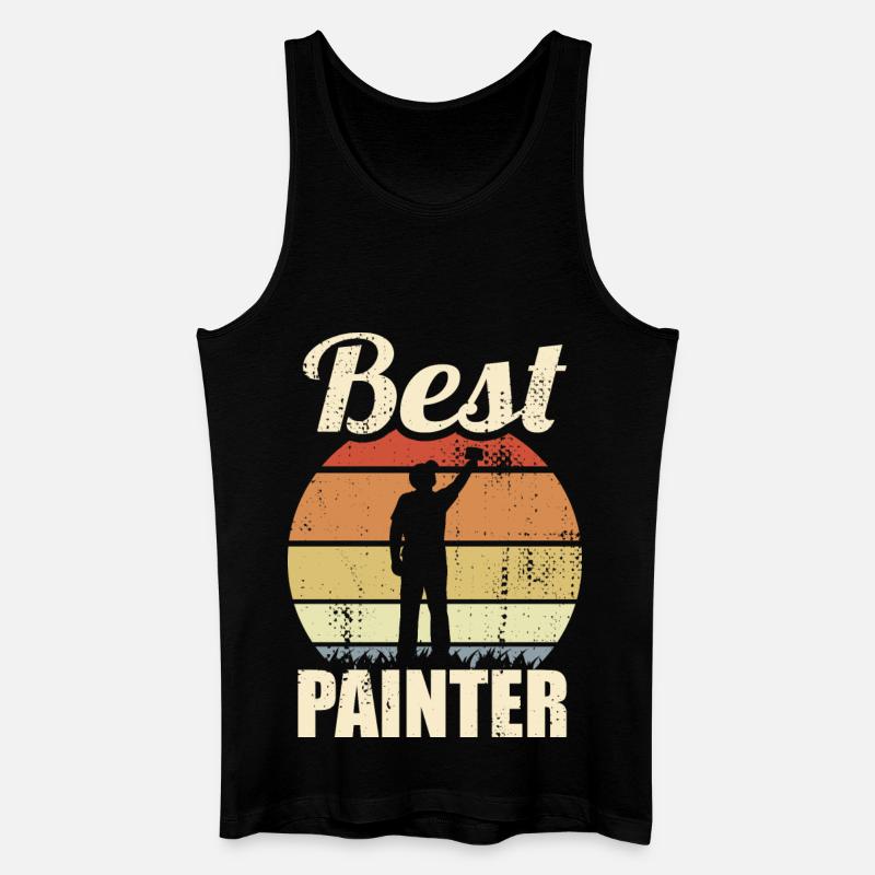 Bester Maler - Männer Bio Tank Top - Schwarz