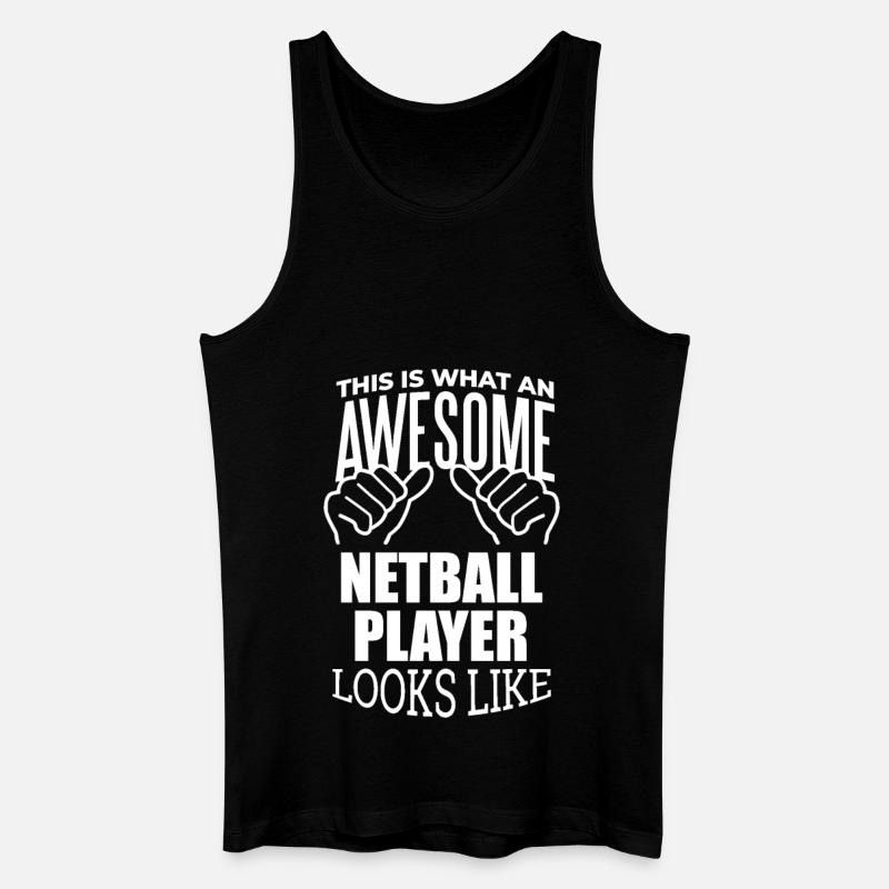 Netzball - Männer Bio Tank Top - Schwarz