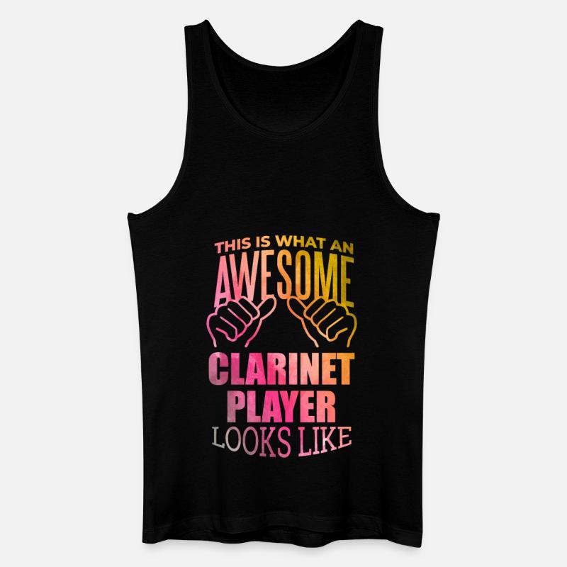 Klarinette - Männer Bio Tank Top - Schwarz