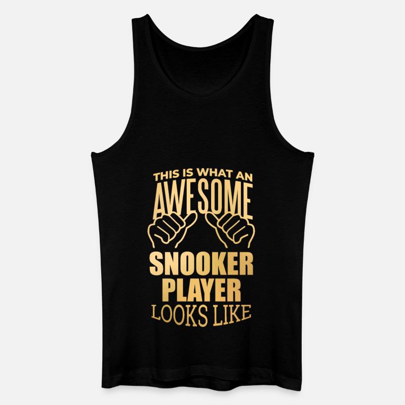 Snooker - Männer Bio Tank Top - Schwarz