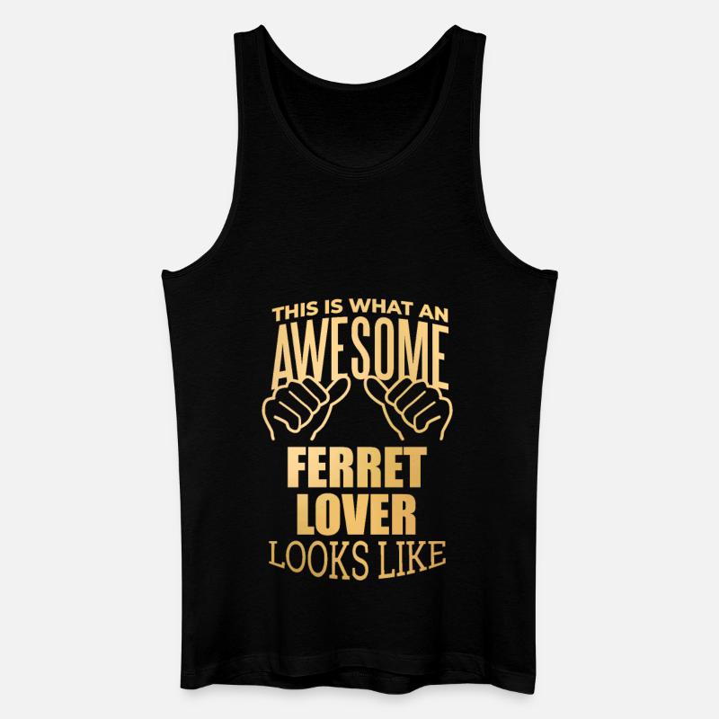 Frettchen - Männer Bio Tank Top - Schwarz