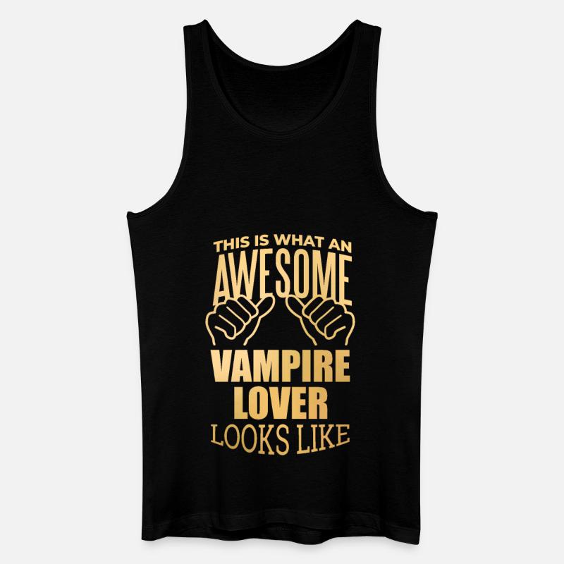 Vampir - Männer Bio Tank Top - Schwarz