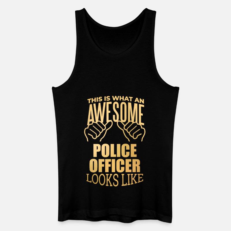 Polizei - Männer Bio Tank Top - Schwarz