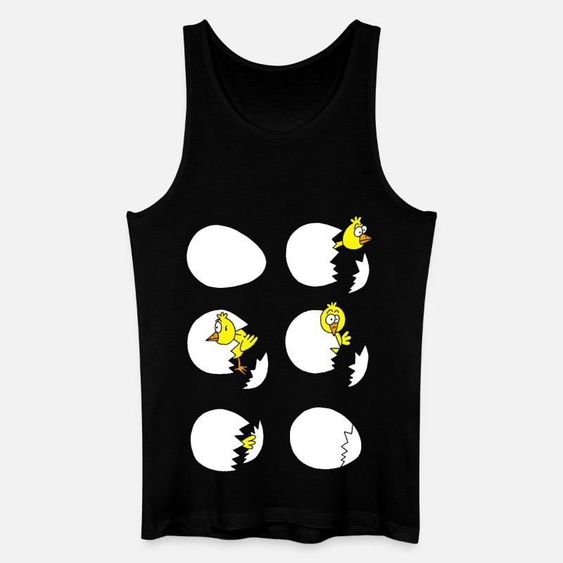 Das Küken - Männer Bio Tank Top - Schwarz