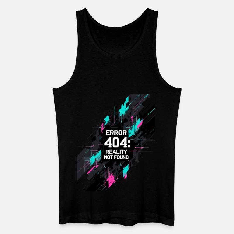 Error: Realität nicht gefunden - Männer Bio Tank Top - Schwarz