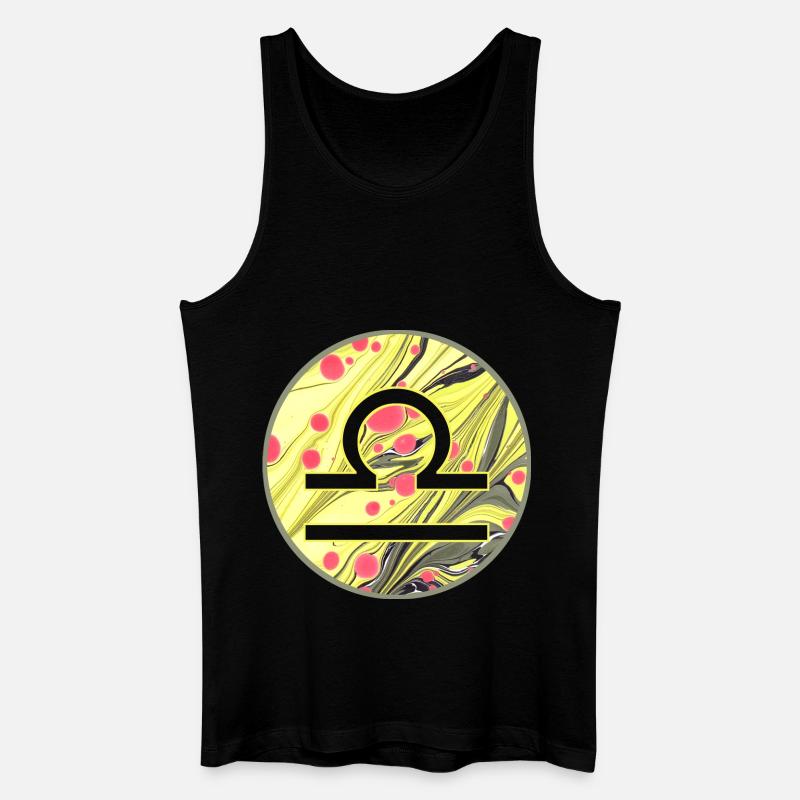 waage e 114 - Männer Bio Tank Top - Schwarz