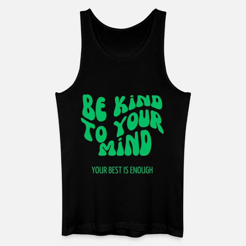 be kind - Männer Bio Tank Top - Schwarz