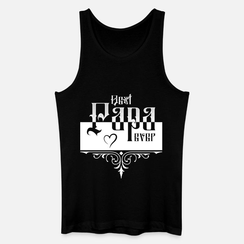 Best Papa - Männer Bio Tank Top - Schwarz