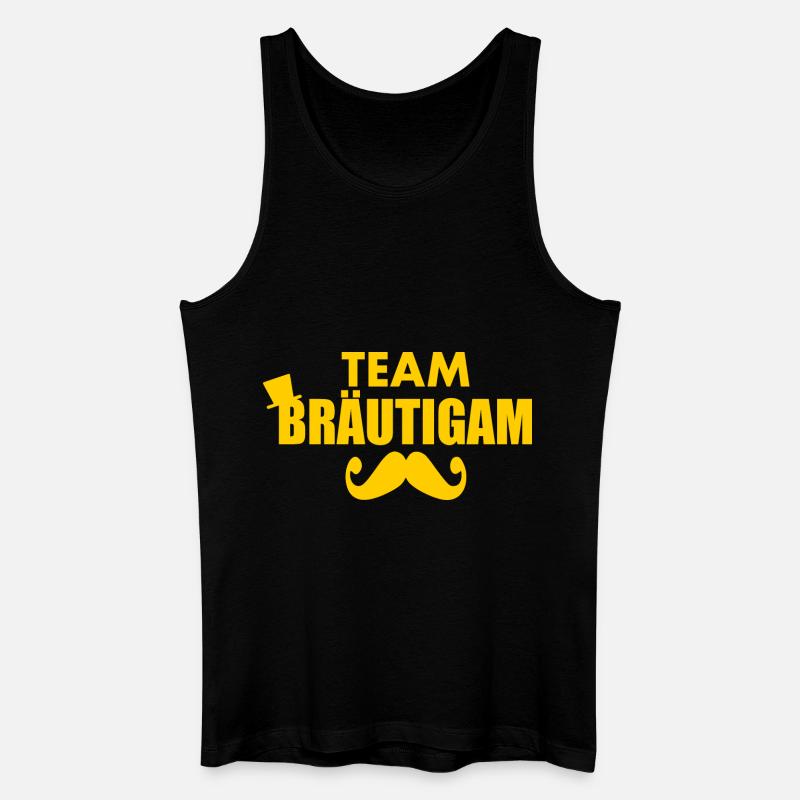 Team bräutigam - Männer Bio Tank Top - Schwarz