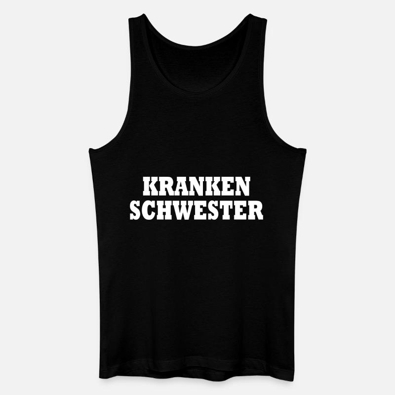krankenschwester - Männer Bio Tank Top - Schwarz