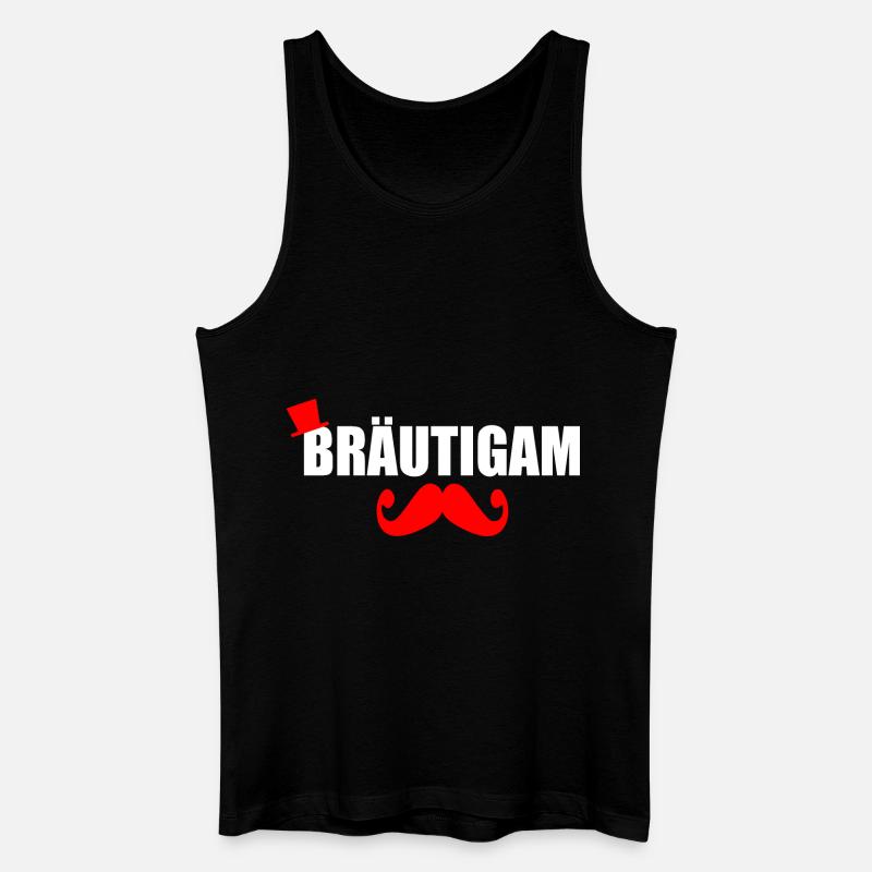 Bräutigam - Männer Bio Tank Top - Schwarz