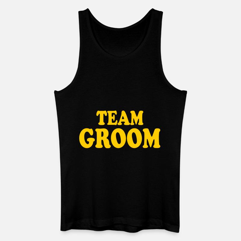 Team groom - Männer Bio Tank Top - Schwarz