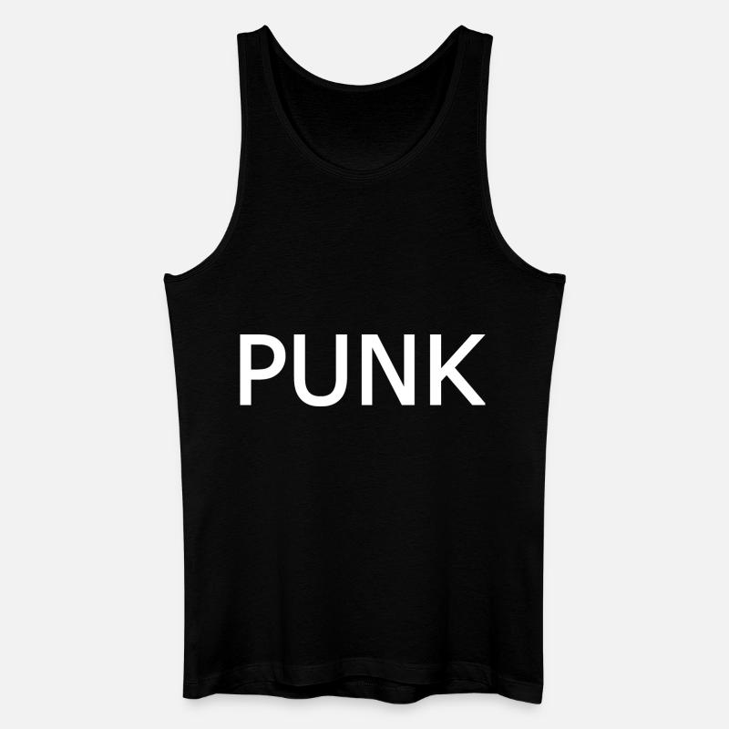 Punk - Männer Bio Tank Top - Schwarz