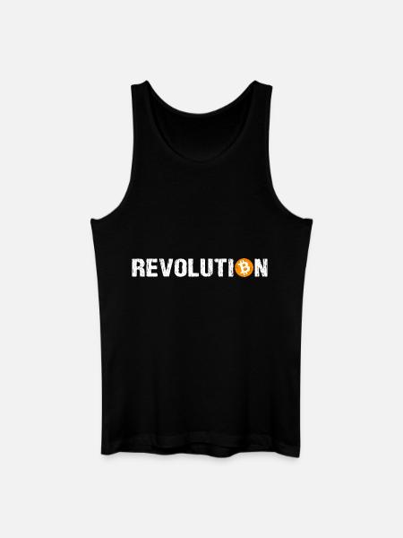 Revolution Bitcoin Cryptocurrency Bitcoin - Men’s Organic Tank Top - black