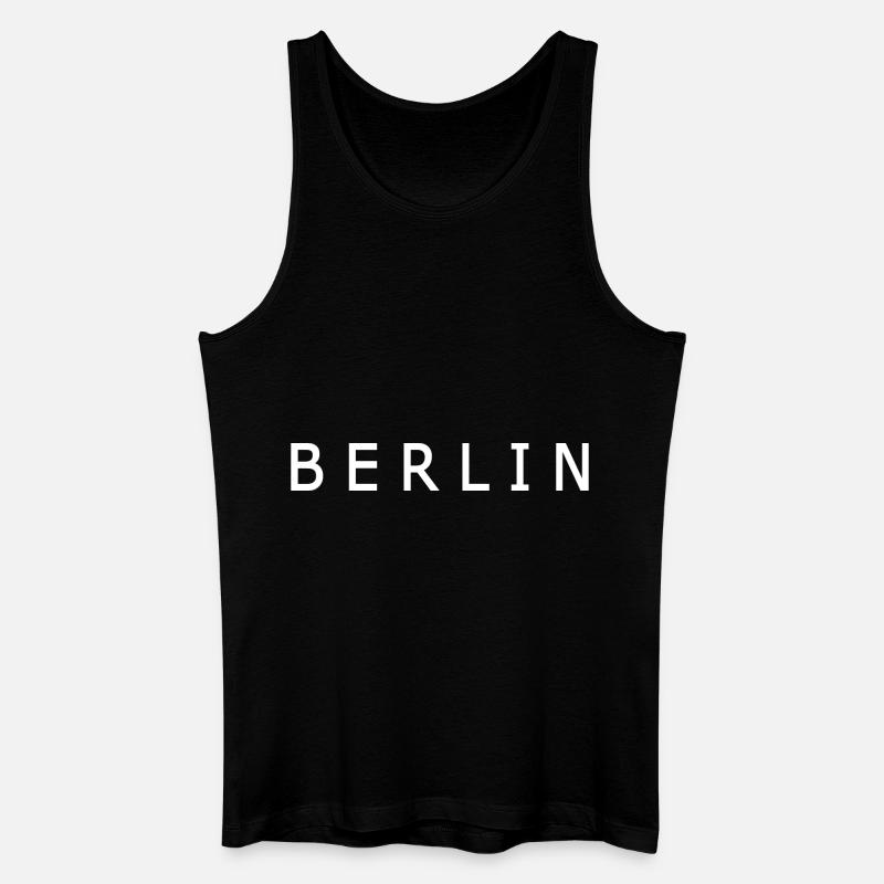 Berlin - Männer Bio Tank Top - Schwarz