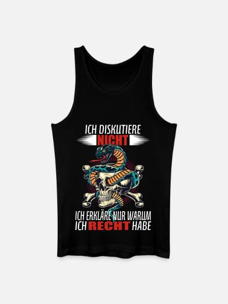 I don't argue - I just explain... - Men’s Organic Tank Top - black