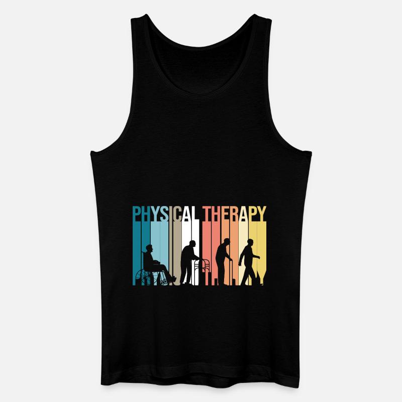Physiotherapeut Physio Physiotherapie - Männer Bio Tank Top - Schwarz