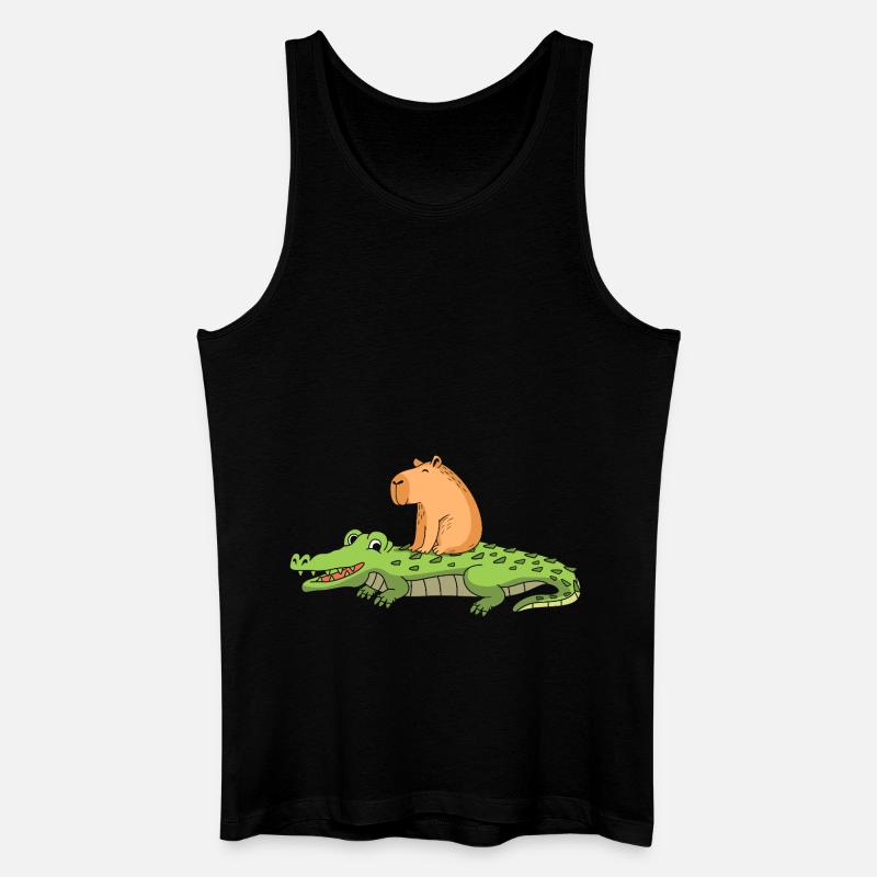 Capybara Capibara - Männer Bio Tank Top - Schwarz