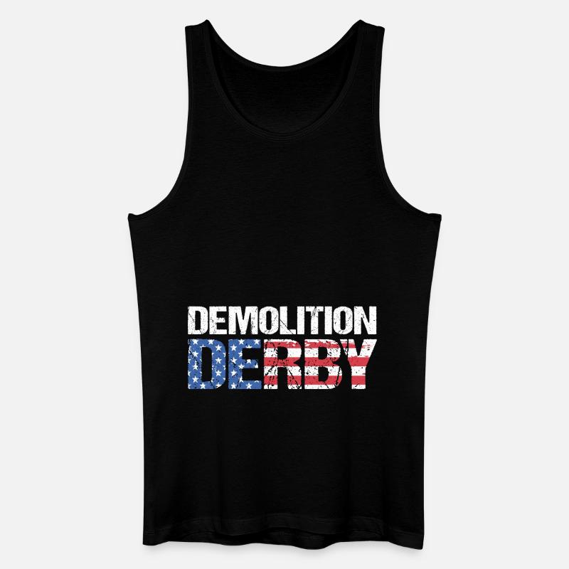Demo Derby - Männer Bio Tank Top - Schwarz