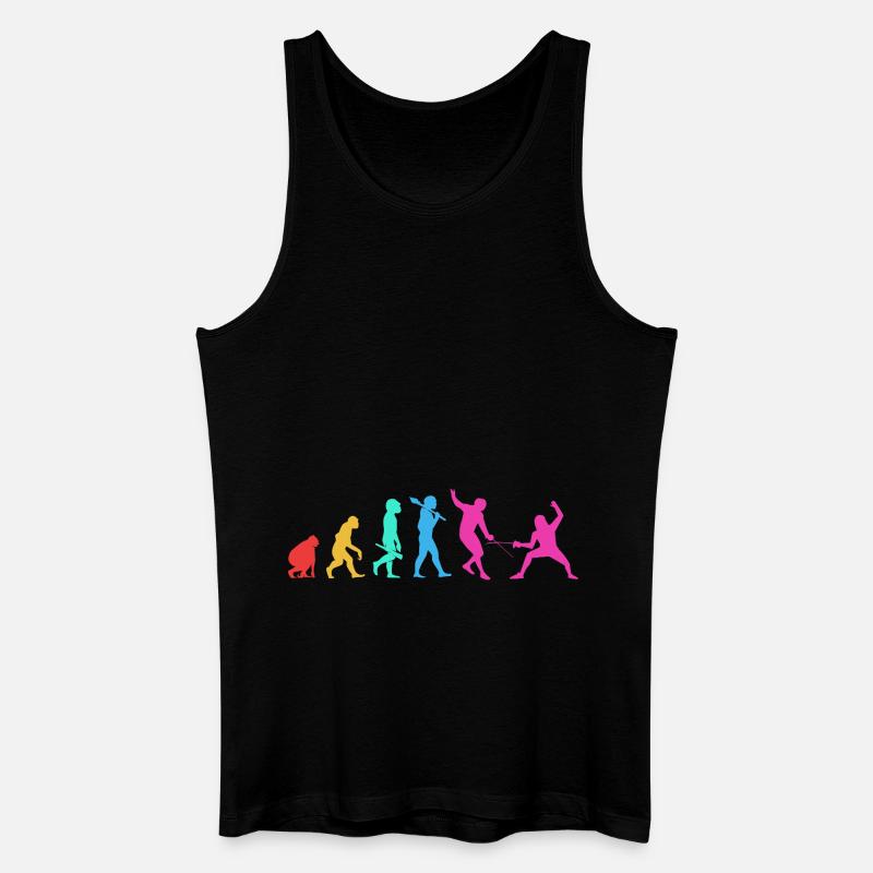 Fechten - Männer Bio Tank Top - Schwarz