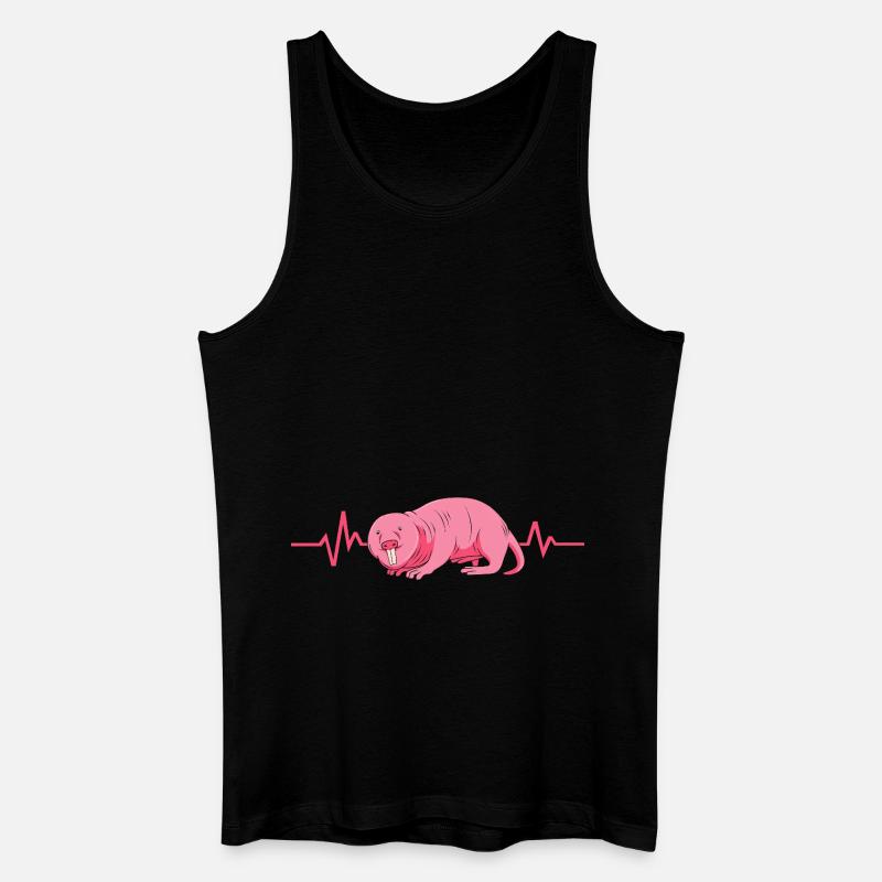 Nacktmull - Männer Bio Tank Top - Schwarz