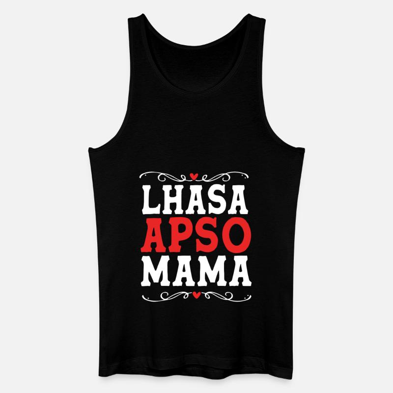 Lhasa Apso Hund - Männer Bio Tank Top - Schwarz