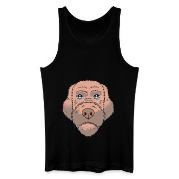 Griffon Hund - Männer Bio Tank Top - Schwarz - Vorne