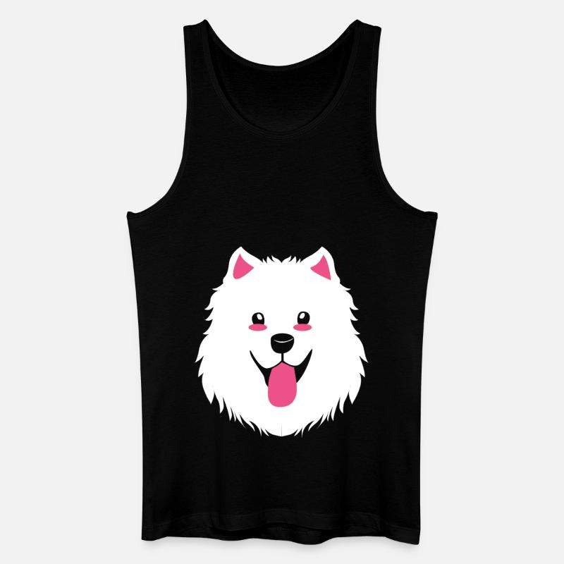 Samojede Hund Samoyed - Männer Bio Tank Top - Schwarz
