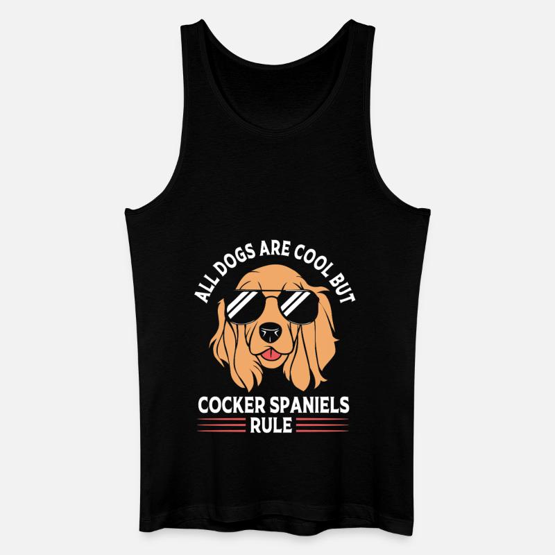 Cocker Spaniel Vater - Männer Bio Tank Top - Schwarz
