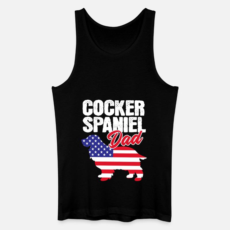 Cocker Spaniel Vater - Männer Bio Tank Top - Schwarz
