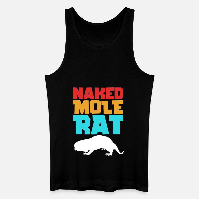 Nacktmull - Männer Bio Tank Top - Schwarz