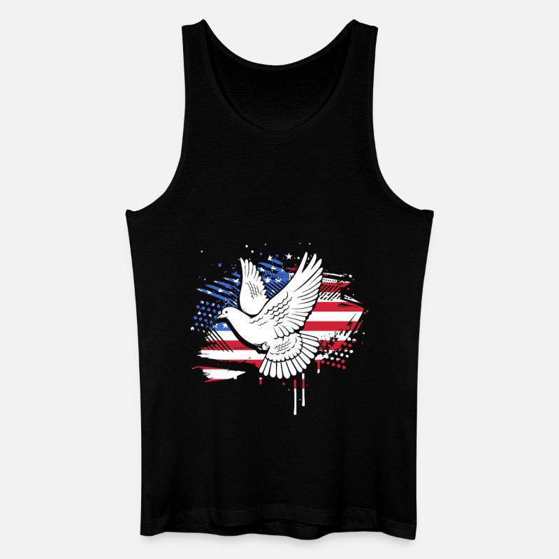 Taube Taubenjagd Jagd Jäger - Männer Bio Tank Top - Schwarz