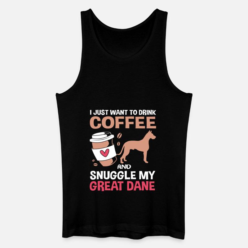 Deutsche Dogge - Männer Bio Tank Top - Schwarz