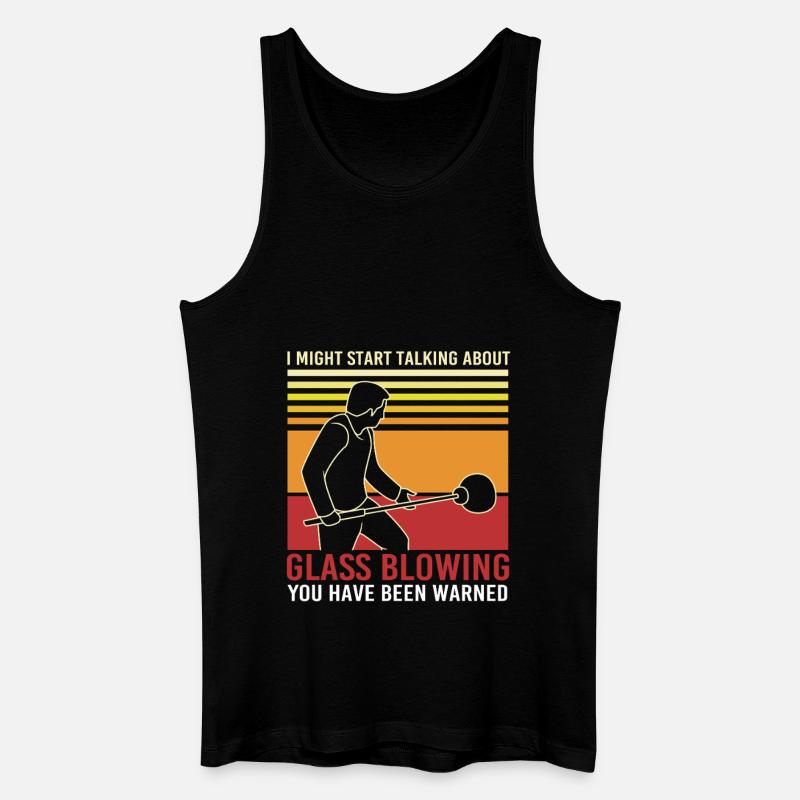 Glas Glasbläser - Männer Bio Tank Top - Schwarz