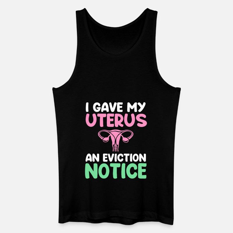 Hysterektomie Uterus Gebärmutter Eierstock - Männer Bio Tank Top - Schwarz