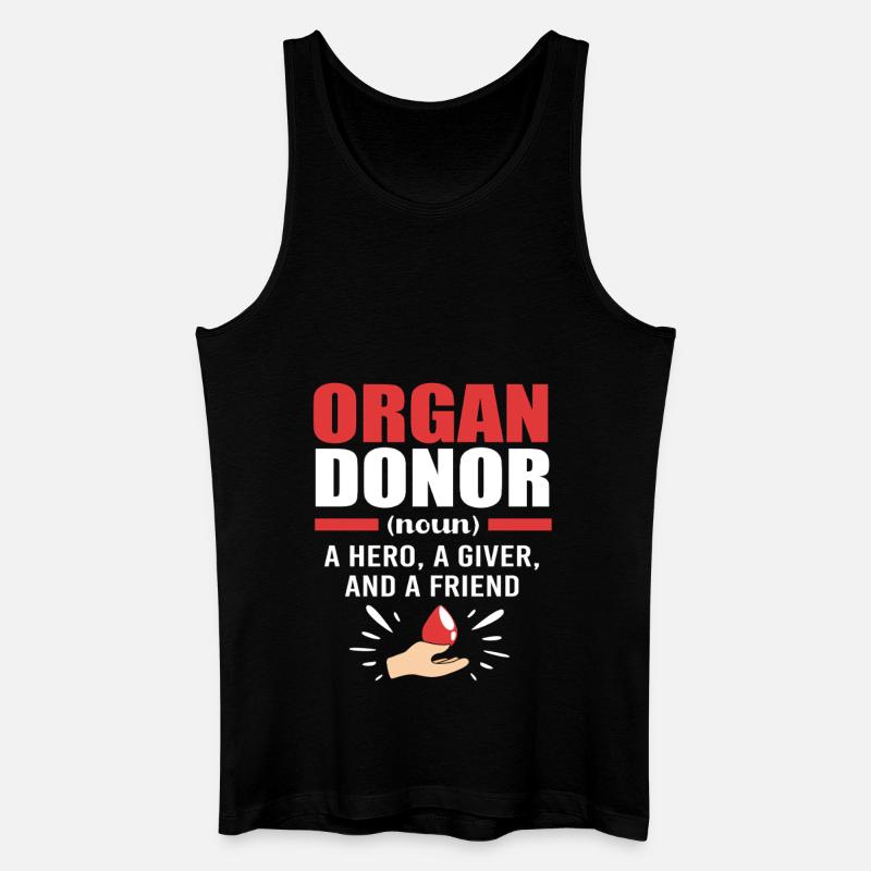 Nierenspender Spender Niere - Männer Bio Tank Top - Schwarz