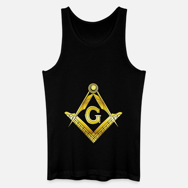 Freimaurer Illuminati - Männer Bio Tank Top - Schwarz