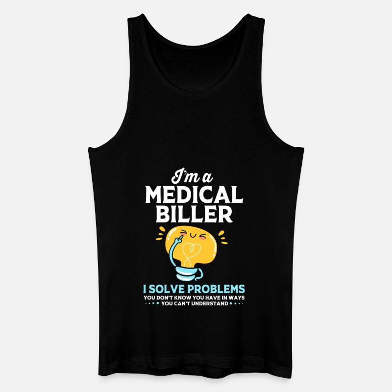 Medical Coder - Men’s Organic Tank Top - black